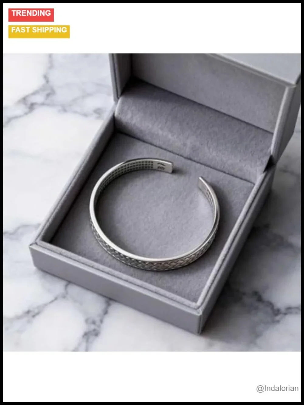Sterling Silver Open Bangle Cuff Bracelet Gift for Men